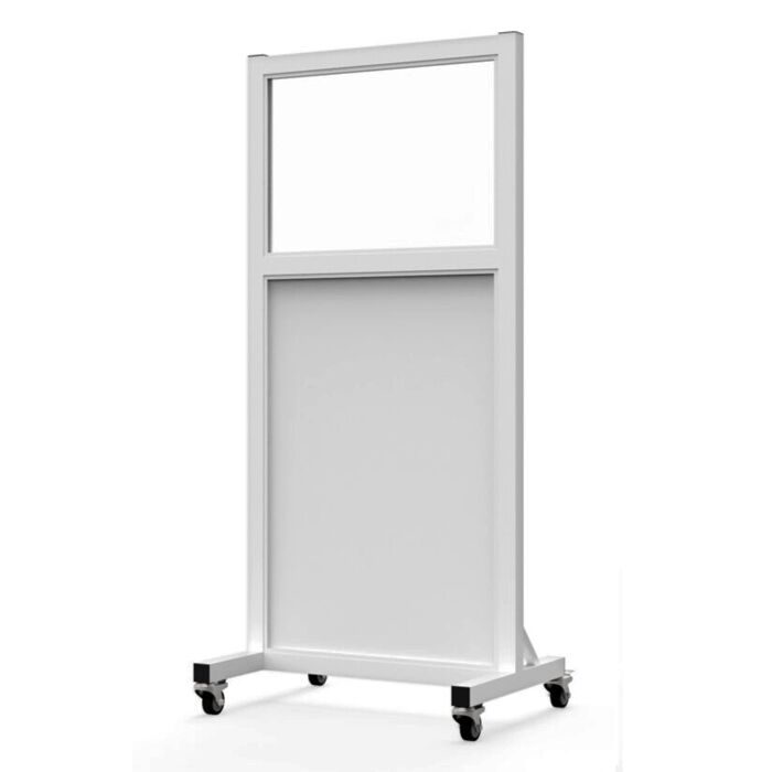 Mobile Leaded Barrier with 30"W x 24"H inch Window