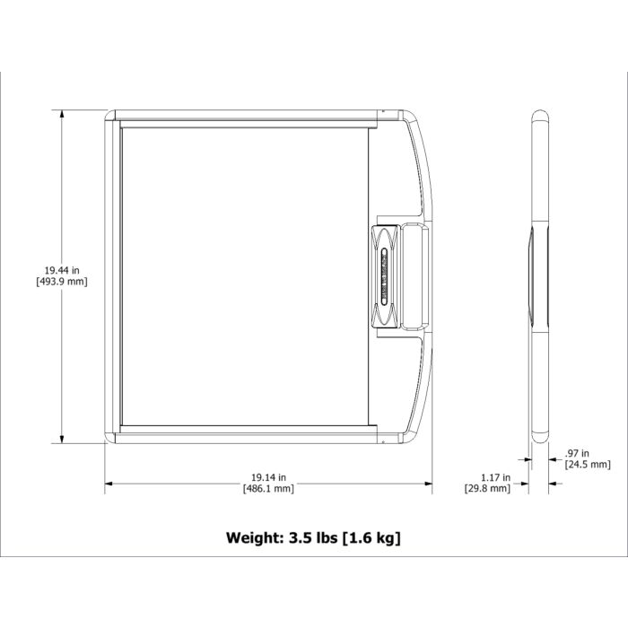 17 X 17 DR Lock-N-Secure Panel Protector Without Grid, With Carbon Fiber Insert For All Manufacturers