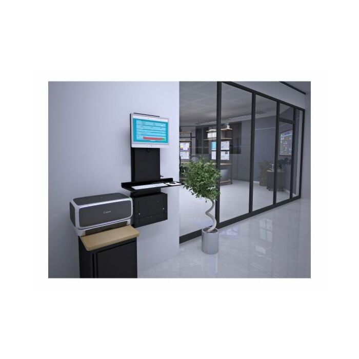 Ultra Flat Wall Mount Computer Station