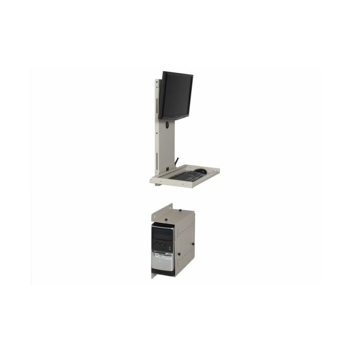 Ultra Flat Wall Mount Computer Station