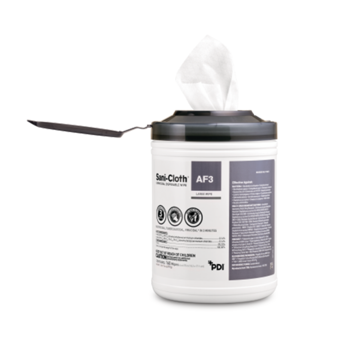 PDI SANI-CLOTH® AF3 Alcohol-Free GERMICIDAL DISPOSABLE WIPE Large Canister