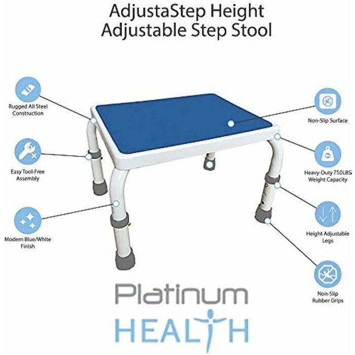 Adjusta-Step Height Adjustable Step Stool