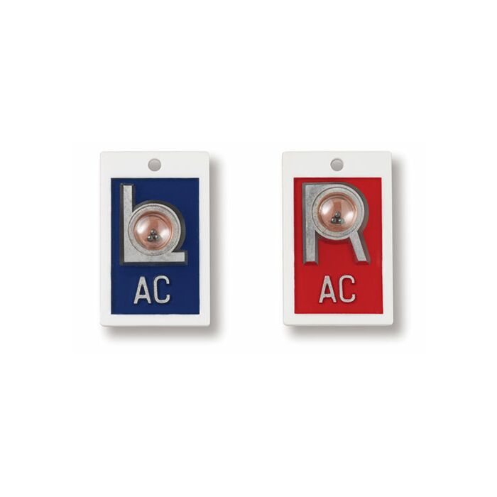 7/8" Position Indicator X-Ray Lead Marker Set - Initials Optional