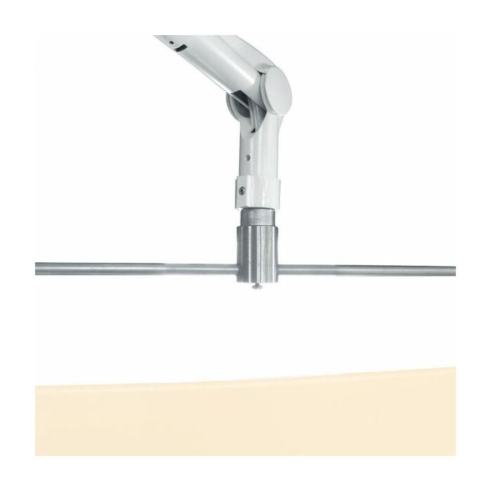 Square Arm Overhead Lead Acrylic Mobile Barrier With Torso Cutout
