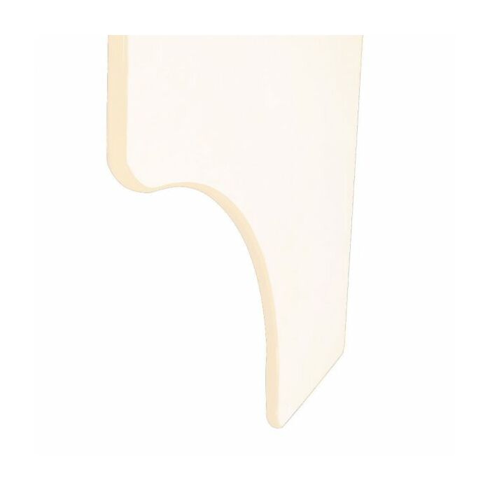 Square Arm Overhead Lead Acrylic Mobile Barrier With Torso Cutout