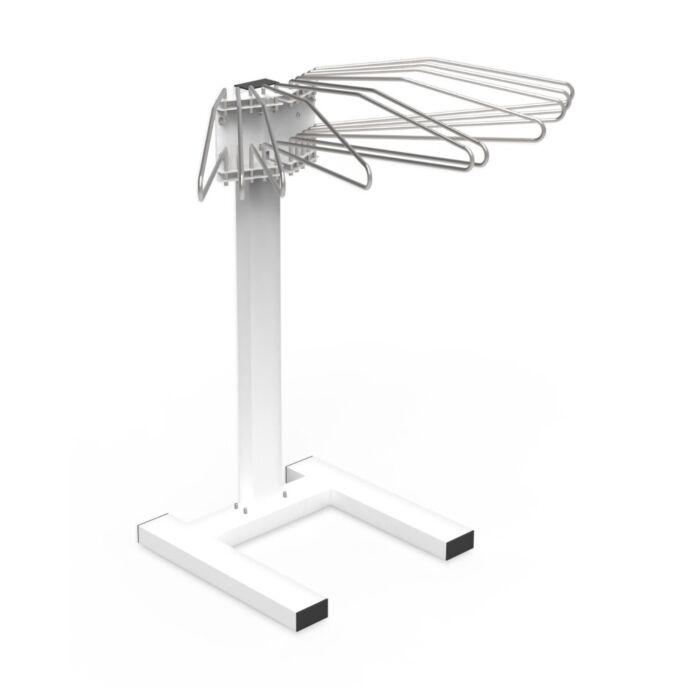 Mobile Multiple Apron Hanger with 10 Swing Arms