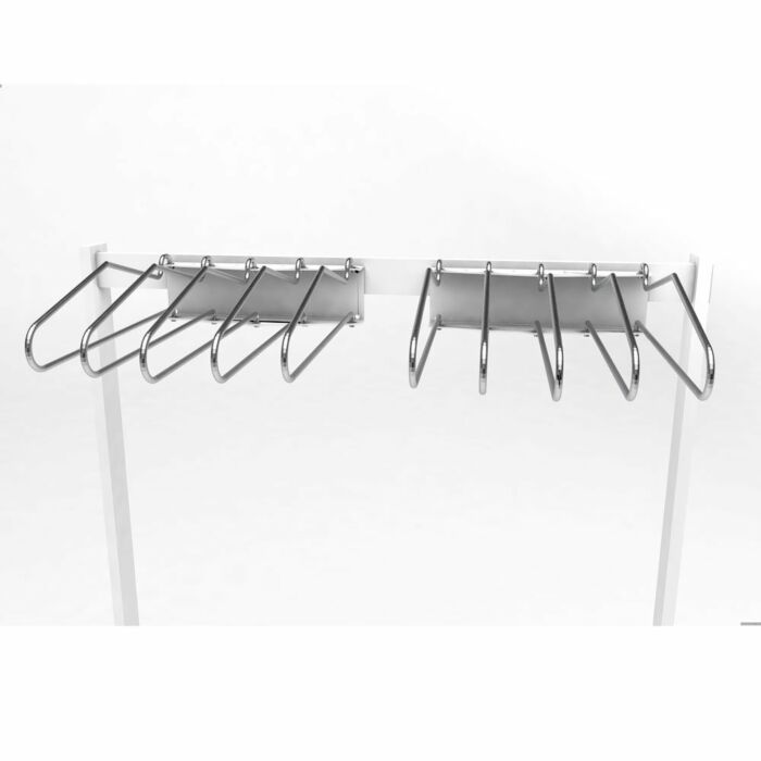 Garment Style Mobile 10 Arm Apron Rack