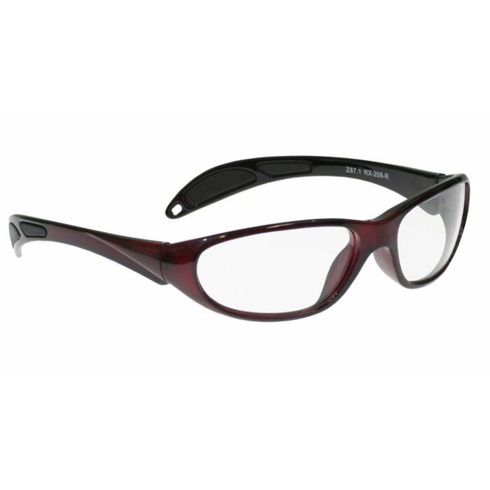 Model 208 Wraparound Lead Glasses - Red