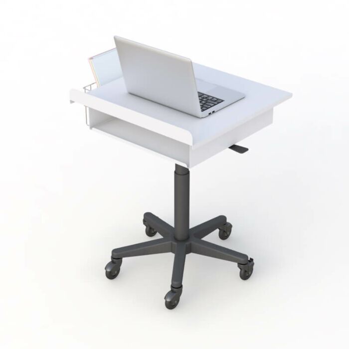 Mobile Laptop Cart with Convenient Storage