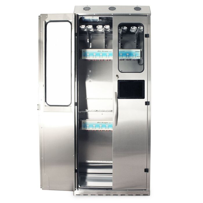 SureDry Cabinet with 14 Endoscope Tracking System and Dri-Scope Aid®, Stainless, Key Lock