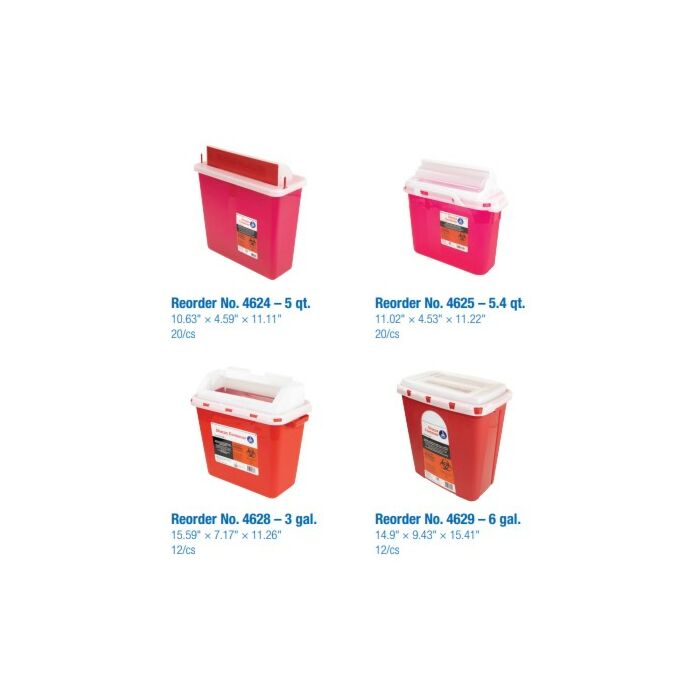 Red Sharps Container