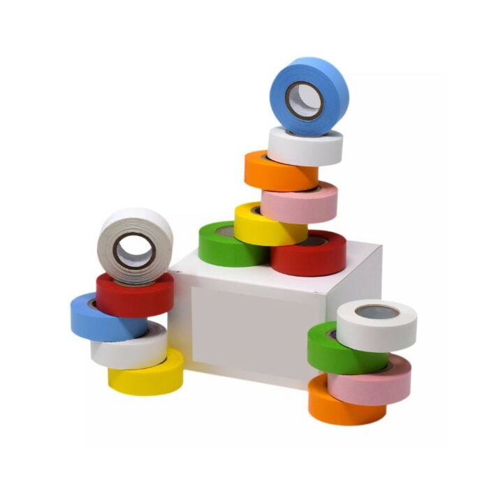 ¾” Wide x 60” Color Labeling Tape  (4 rolls/box)