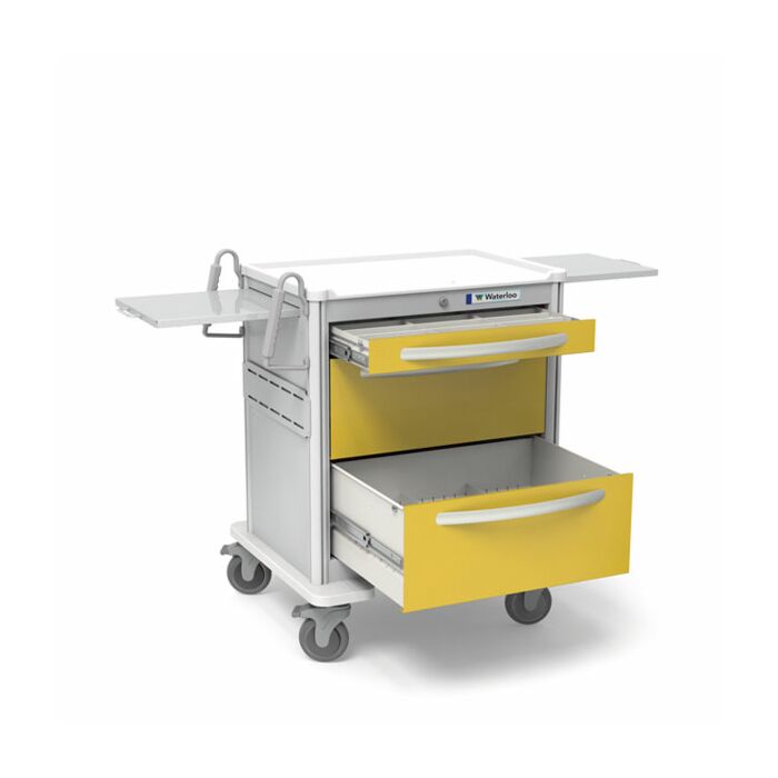 4-Drawer Junior X-Tall Isolation Cart - Aluminum
