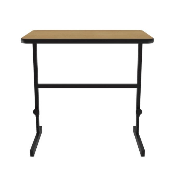 Manual Adjustable Standing Height Workstation Desk, 36”L x 24”D x 34-42”