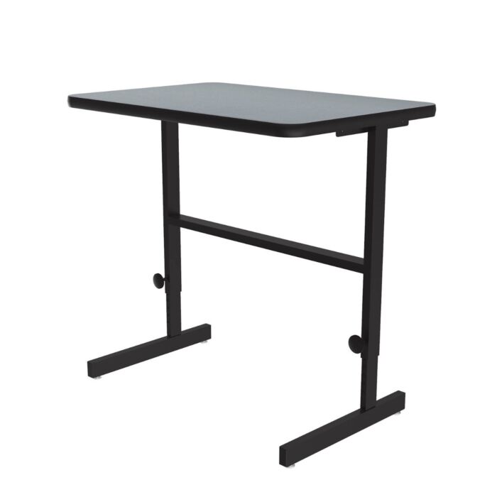Manual Adjustable Standing Height Workstation Desk, 36”L x 24”D x 34-42”