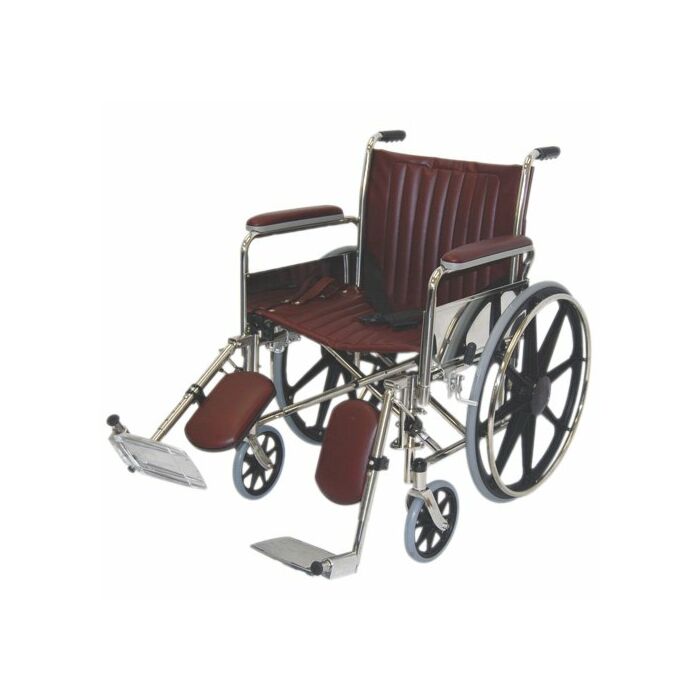 24” Wide Non-Magnetic MRI Wheelchair w/ Detachable Elevating Legrests