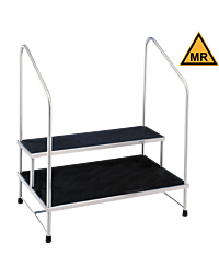 MRI Safe 2-Step Footstool with Handrails - (24