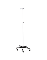 Blickman 6 Hook Heavy Duty IV Stand with Tru-Loc (5 Legs)