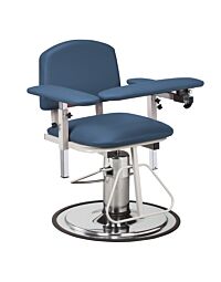 Height Adjustable Blood Drawing Phlebotomy Chair with Padded Arms