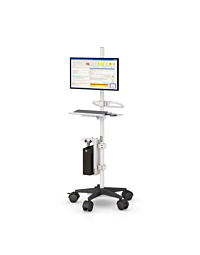 Mobile Medical Monitor Pole Computer Cart – Heavy-Duty and Versatile