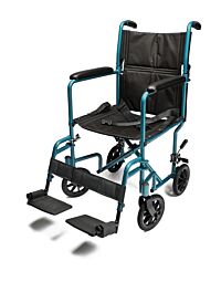 19" Wide Transfer Wheelchair-Aqua