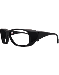 Fitover Lead Glasses With Side Shields (Medium) - Black