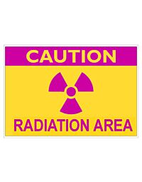 Caution Radiation Area Sign