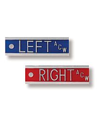 Right and Left Aluminum X-Ray Lead Marker Set - Initials Optional