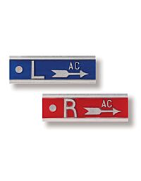 Right and Left Aluminum X-Ray Lead Marker Set With Arrow - Initials Optional
