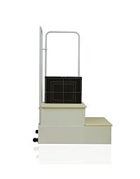 Lateral View 2 Step Weight Bearing Platform Footstool