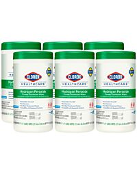 Clorox Hydrogen Peroxide Disinfectant Wipes & Lead Apron Cleaner (Case of 6)
