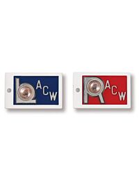 7/8" Position Indicator Horizontal X-Ray Lead Marker Set - Initials Optional
