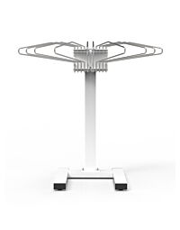 Mobile Multiple Apron Hanger with 10 Swing Arms