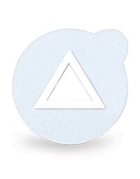 Suremark Clearmark Metal Free Semi-Lucent Triangle Marker