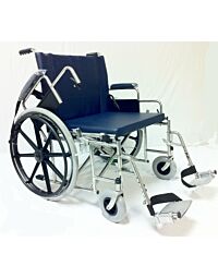 24" MRI Conditional Bariatric Wheelchair 550 lbs with Flip up Arms