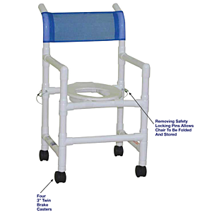 Fold-Up PVC Shower Chair (18" Width)