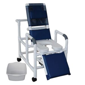 Reclining PVC Shower Chair with Soft Seat (20