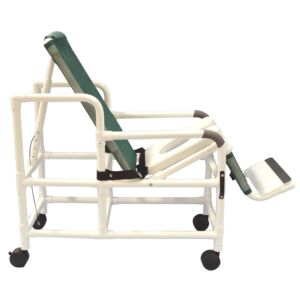 Tilt-N-Space PVC Shower Chair with optional Square Pail (18" Width)