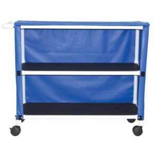 50" Jumbo MRI PVC Linen Cart (2-Shelf)