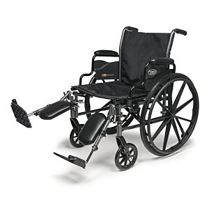 Standard Wheelchair 18” x 16” Swing Away Legrests and Flip Arm Desk Armrest