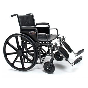 Heavy Duty Bariatric Wheelchair with Detachable Desk Arm and Elevating Legrest