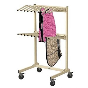 Vest and Skirt Mobile X-Ray Lead Apron Rack