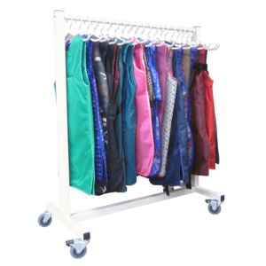 Mobile Apron Valet with 20 Hangers