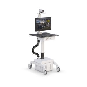 Hospital Telemedicine Computer Cart with Battery Power Supply