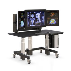 Electric Sit Stand Desk for Radiology Service Center - 72" x 34"