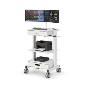 Dual Monitor Medical Computer Cart