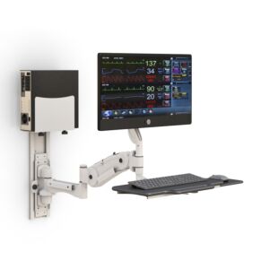 Wall Mounted Medical Computer Workstation