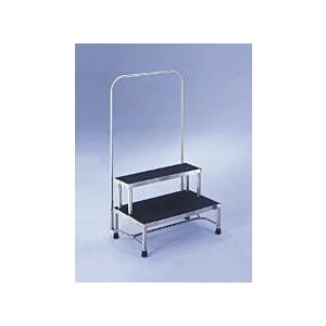 MRI Safe 2-Step Footstool with Handrail - (24