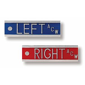 Right and Left Aluminum X-Ray Lead Marker Set - Initials Optional