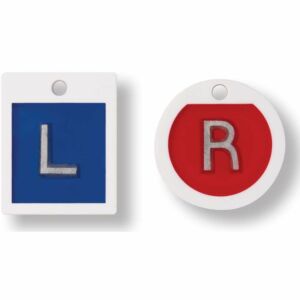 Lead-Free Plastic X-Ray Markers - Square "L" & Round "R"